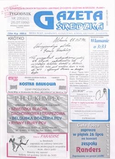 Gazeta Średzka 1996.07.25 Nr29(60)