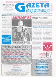 Gazeta Średzka 1996.04.25 Nr17(48)