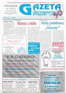 Gazeta Średzka 1996.05.16 Nr19(50)