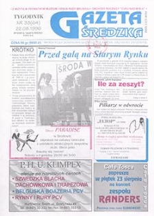 Gazeta Średzka 1996.08.22 Nr33(64)