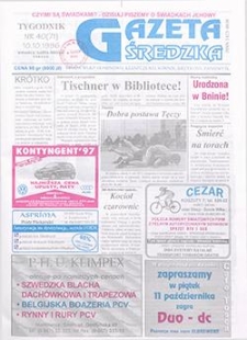 Gazeta Średzka 1996.10.10 Nr40(71)