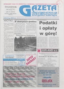 Gazeta Średzka 1996.11.28 Nr47(78)