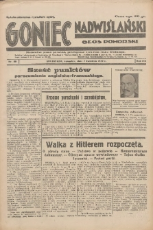 Goniec Nadwiślański: Głos Pomorski: Niezależne pismo poranne, poświęcone sprawom stanu średniego 1932.04.07 R.8 Nr80
