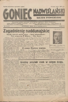 Goniec Nadwiślański: Głos Pomorski: Niezależne pismo poranne, poświęcone sprawom stanu średniego 1932.04.09 R.8 Nr82