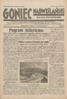 Goniec Nadwiślański: Głos Pomorski: Niezależne pismo poranne, poświęcone sprawom stanu średniego 1932.04.15 R.8 Nr87