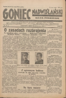 Goniec Nadwiślański: Głos Pomorski: Niezależne pismo poranne, poświęcone sprawom stanu średniego 1932.04.22 R.8 Nr93