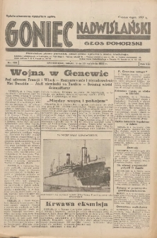 Goniec Nadwiślański: Głos Pomorski: Niezależne pismo poranne, poświęcone sprawom stanu średniego 1932.04.30 R.8 Nr100