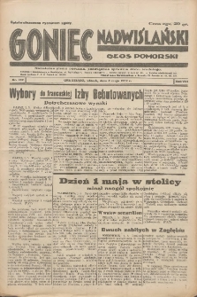 Goniec Nadwiślański: Głos Pomorski: Niezależne pismo poranne, poświęcone sprawom stanu średniego 1932.05.03 R.8 Nr102