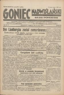 Goniec Nadwiślański: Głos Pomorski: Niezależne pismo poranne, poświęcone sprawom stanu średniego 1932.05.15 R.8 Nr111
