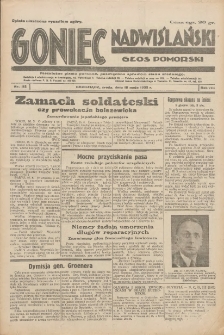 Goniec Nadwiślański: Głos Pomorski: Niezależne pismo poranne, poświęcone sprawom stanu średniego 1932.05.18 R.8 Nr112