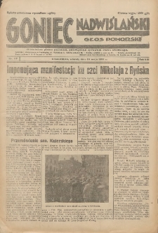 Goniec Nadwiślański: Głos Pomorski: Niezależne pismo poranne, poświęcone sprawom stanu średniego 1932.05.24 R.8 Nr117
