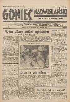 Goniec Nadwiślański: Głos Pomorski: Niezależne pismo poranne, poświęcone sprawom stanu średniego 1932.05.29 R.8 Nr121