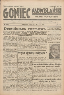 Goniec Nadwiślański: Głos Pomorski: Niezależne pismo poranne, poświęcone sprawom stanu średniego 1932.06.10 R.8 Nr131