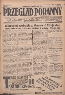 Przegląd Poranny: pismo niezależne i bezpartyjne 1926.02.27 R.6 Nr47
