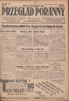 Przegląd Poranny: pismo niezależne i bezpartyjne 1926.03.02 R.6 Nr49
