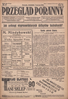 Przegląd Poranny: pismo niezależne i bezpartyjne 1926.03.07 R.6 Nr54