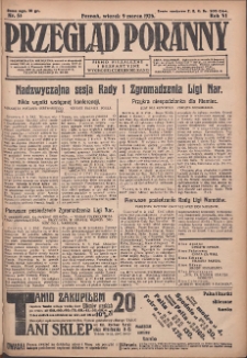 Przegląd Poranny: pismo niezależne i bezpartyjne 1926.03.09 R.6 Nr55