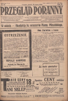 Przegląd Poranny: pismo niezależne i bezpartyjne 1926.03.26 R.6 Nr70
