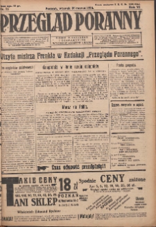 Przegląd Poranny: pismo niezależne i bezpartyjne 1926.03.30 R.6 Nr73