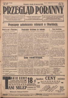 Przegląd Poranny: pismo niezależne i bezpartyjne 1926.03.31 R.6 Nr74