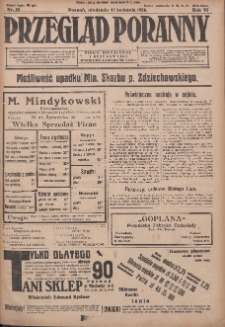 Przegląd Poranny: pismo niezależne i bezpartyjne 1926.04.11 R.6 Nr82