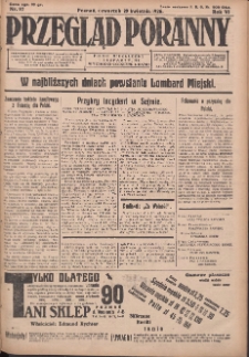 Przegląd Poranny: pismo niezależne i bezpartyjne 1926.04.29 R.6 Nr97