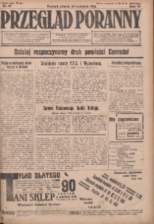 Przegląd Poranny: pismo niezależne i bezpartyjne 1926.04.30 R.6 Nr98