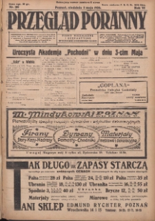 Przegląd Poranny: pismo niezależne i bezpartyjne 1926.05.02 R.6 Nr100