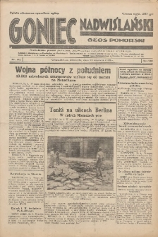 Goniec Nadwiślański: Głos Pomorski: Niezależne pismo poranne, poświęcone sprawom stanu średniego 1932.06.26 R.8 Nr145