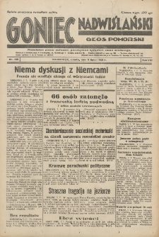 Goniec Nadwiślański: Głos Pomorski: Niezależne pismo poranne, poświęcone sprawom stanu średniego 1932.07.09 R.8 Nr155