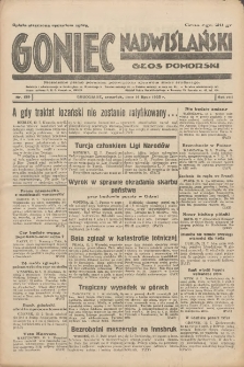 Goniec Nadwiślański: Głos Pomorski: Niezależne pismo poranne, poświęcone sprawom stanu średniego 1932.07.14 R.8 Nr159