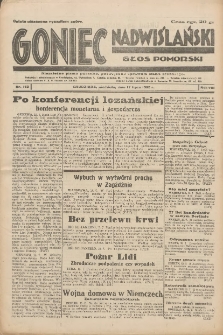 Goniec Nadwiślański: Głos Pomorski: Niezależne pismo poranne, poświęcone sprawom stanu średniego 1932.07.17 R.8 Nr162