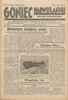 Goniec Nadwiślański: Głos Pomorski: Niezależne pismo poranne, poświęcone sprawom stanu średniego 1932.07.19 R.8 Nr163
