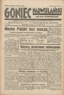 Goniec Nadwiślański: Głos Pomorski: Niezależne pismo poranne, poświęcone sprawom stanu średniego 1932.07.24 R.8 Nr168