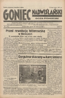 Goniec Nadwiślański: Głos Pomorski: Niezależne pismo poranne, poświęcone sprawom stanu średniego 1932.07.29 R.8 Nr172