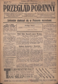 Przegląd Poranny: pismo niezależne i bezpartyjne 1926.01.01 R.26 Nr1