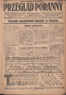 Przegląd Poranny: pismo niezależne i bezpartyjne 1926.01.03 R.6 Nr2