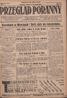 Przegląd Poranny: pismo niezależne i bezpartyjne 1926.01.09 R.6 Nr6