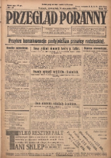 Przegląd Poranny: pismo niezależne i bezpartyjne 1926.01.14 R.6 Nr10