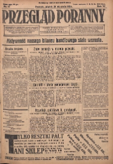 Przegląd Poranny: pismo niezależne i bezpartyjne 1926.01.22 R.6 Nr17