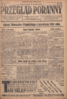 Przegląd Poranny: pismo niezależne i bezpartyjne 1926.01.27 R.6 Nr21