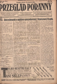 Przegląd Poranny: pismo niezależne i bezpartyjne 1926.01.29 R.6 Nr23
