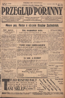 Przegląd Poranny: pismo niezależne i bezpartyjne 1926.02.02 R.6 Nr26
