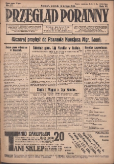 Przegląd Poranny: pismo niezależne i bezpartyjne 1926.02.16 R.6 Nr37