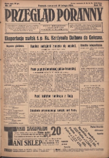 Przegląd Poranny: pismo niezależne i bezpartyjne 1926.02.18 R.6 Nr39