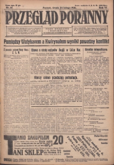 Przegląd Poranny: pismo niezależne i bezpartyjne 1926.02.24 R.6 Nr44