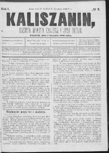 Kaliszanin : gazeta miasta Kalisza i jego okolic