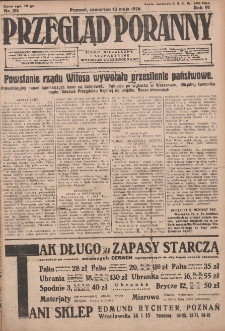 Przegląd Poranny: pismo niezależne i bezpartyjne 1926.05.13 R.6 Nr108