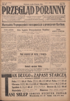 Przegląd Poranny: pismo niezależne i bezpartyjne 1926.05.19 R.6 Nr111