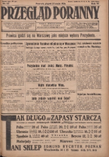 Przegląd Poranny: pismo niezależne i bezpartyjne 1926.05.21 R.6 Nr113